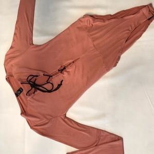 Windsor pink bodysuit with long sleeves